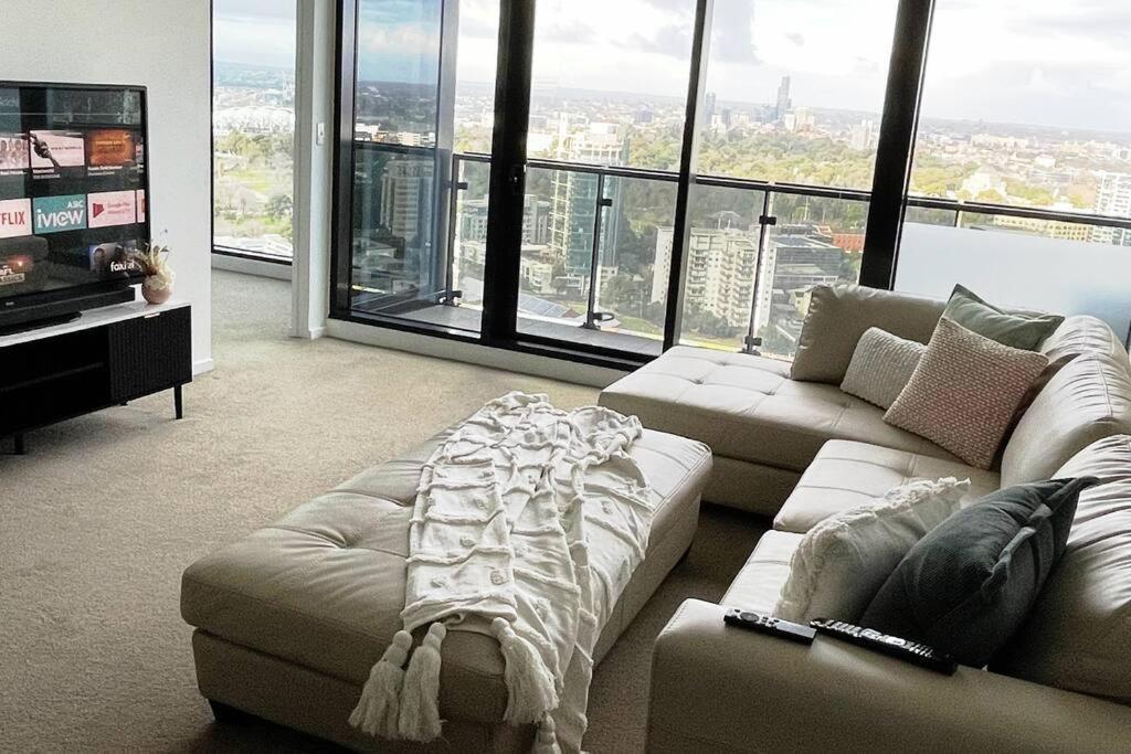 Lux 3 Bedroom Apartment In Southbank เมลเบิร์น ภายนอก รูปภาพ